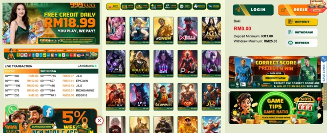 999cuci Online Casino Review Malaysia 2026